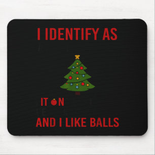 Mousepad Eu Me Identifico Como Um Lote de Árvores de Natal