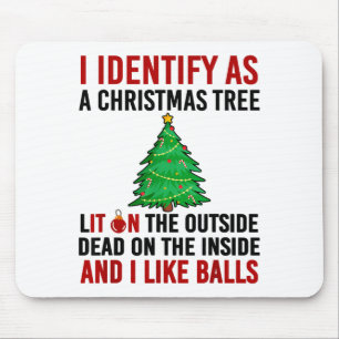 Mousepad Eu Me Identifico Como Uma Árvore De Natal Acesa Po