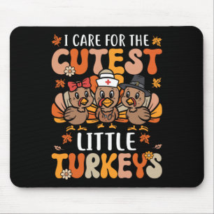 Mousepad Eu Me Preocupo Com Os Pequenos Perus Mais Bonitos
