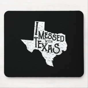 Mousepad Eu Mexi Com o Texas Não Mexa Com Este Texano Diver