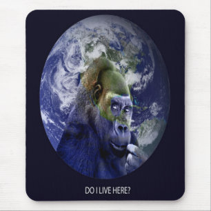 Mousepad Eu Moro Aqui?