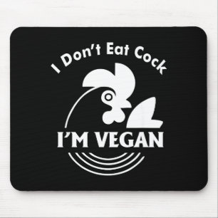 Mousepad Eu Não Como Sou Vegano Camisa Divertida Vegana