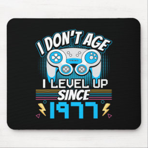 Mousepad Eu não envelheci eu me nivelo desde 1977 jogando n