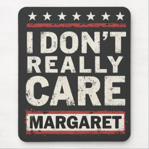 Mousepad Eu não me importo com Margaret J.D. Vance VP Humor