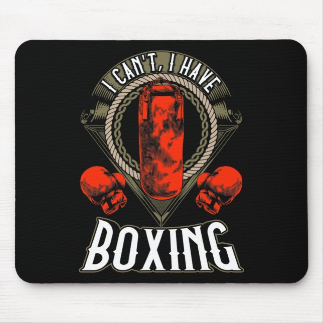 Mousepad Eu não posso ter luvas de boxing (Frente)
