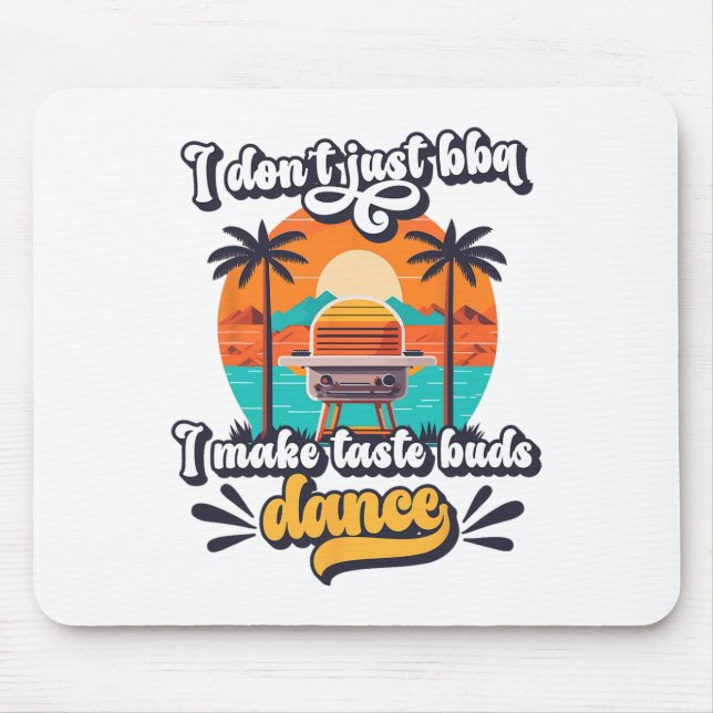 Mousepad Eu não só Churrasco que eu faço as asas de sabor d (Frente)