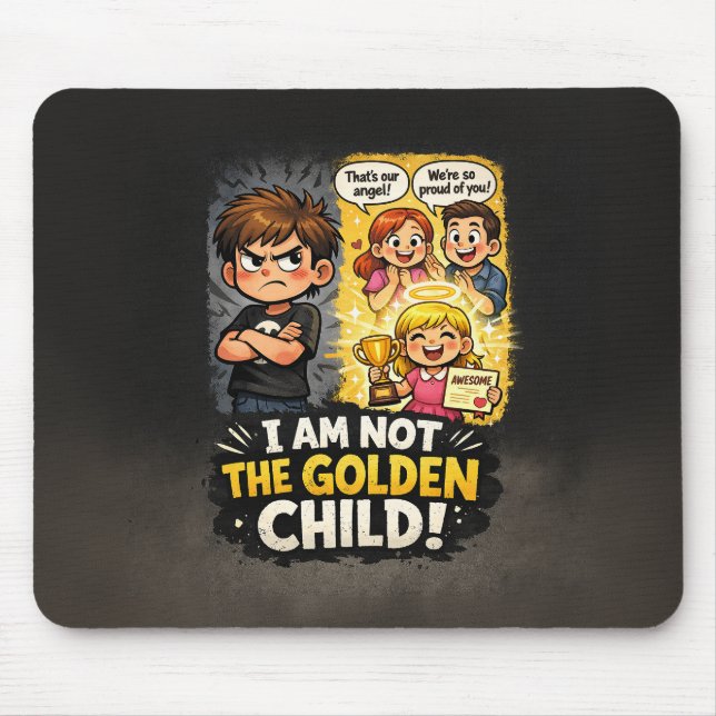 Mousepad Eu Não Sou a Criança Dourada (Frente)