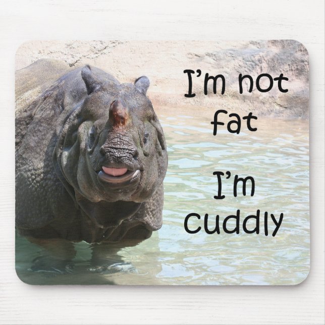 Mousepad Eu não sou gordo (Frente)