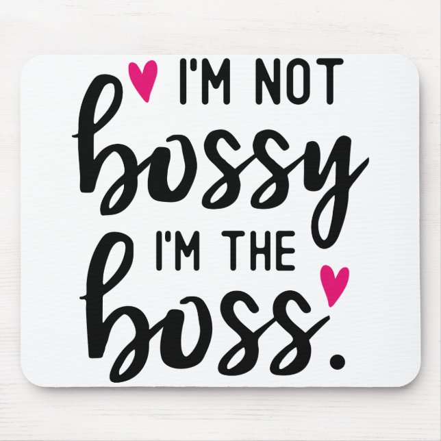 Mousepad Eu não sou mandona eu sou a CHEFE (Frente)