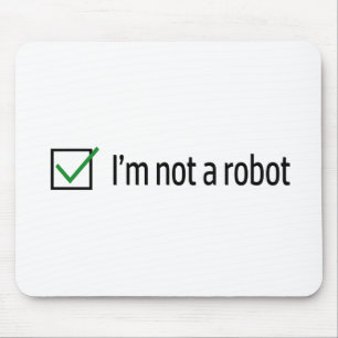 Mousepad Eu não sou um robô