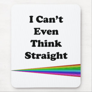 Mousepad Eu nem consigo pensar Hetero