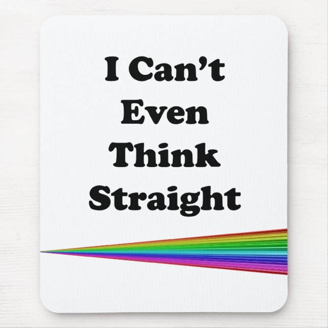 Mousepad Eu nem consigo pensar Hetero (Frente)