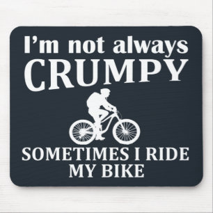 Mousepad eu nem sempre estou mal às vezes eu ando de bicicl