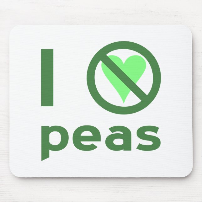 Mousepad Eu Odeio Ervilhas (Frente)