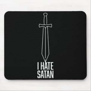 Mousepad Eu Odeio Satanás