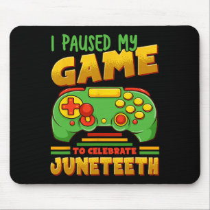 Mousepad Eu Pausei Meu Jogo Para Comemorar Junteeth Black F