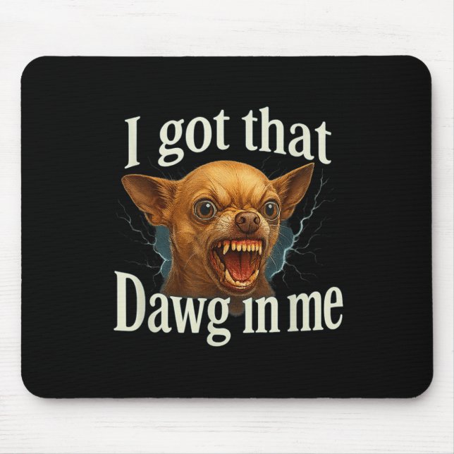 Mousepad Eu Peguei Esse Cachorro Em Mim Memória Engraçada C (Frente)