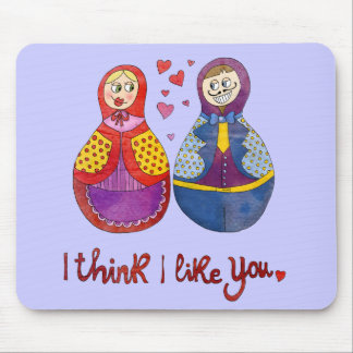 Mousepad Eu penso que eu gosto de você