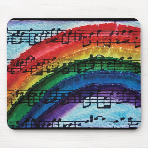 Mousepad Eu posso cantar um arco-íris