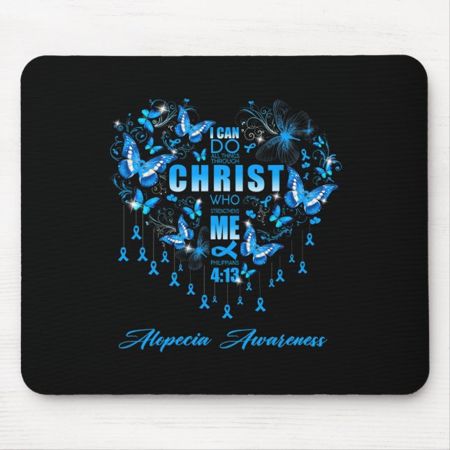 Mousepad Eu Posso Fazer Todas as Coisas Conscientização da  (Frente)