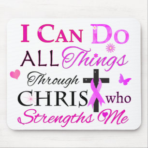 Mousepad Eu posso fazer tudo através do CRISTO