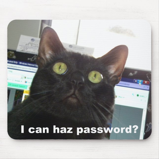 Mousepad Eu posso gato da senha de Haz (Frente)