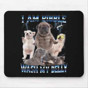 Mousepad Eu Posso Lavar Minha Barriga Cachorro Engraçado Li