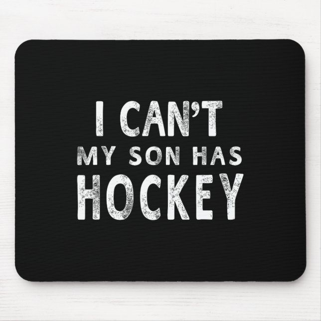 Mousepad Eu posso nº 39; meu filho tem mulheres de hóquei M (Frente)
