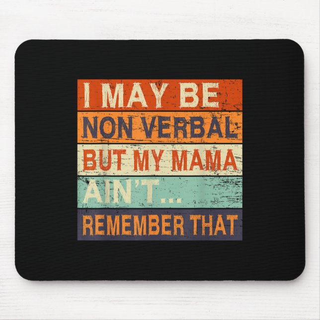 Mousepad Eu Posso Ser Consciência Não Verbal Sobre Autismo (Frente)