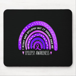 Mousepad Eu Posso Ter Consciência Epilepsia Roxo Arco-Íris