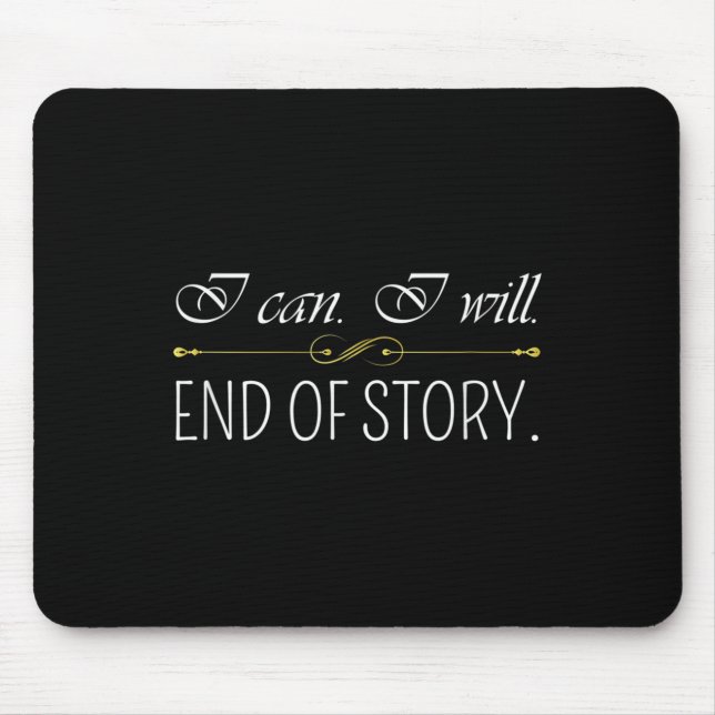 Mousepad Eu Posso Terminar De Pensar Positivamente Em Inspi (Frente)