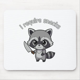 Mousepad Eu Preciso De Snacks De Dia de as Bruxas engraçado