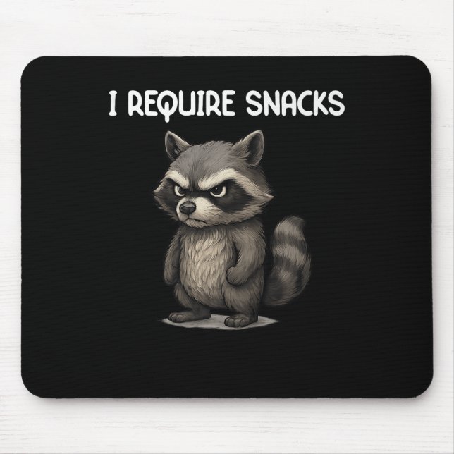 Mousepad Eu Preciso De Snacks Engraçados Com O Snack-Meme D (Frente)