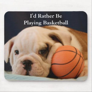 Mousepad "Eu preferencialmente estaria jogando filhote de