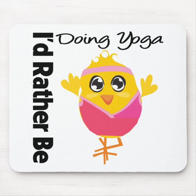 Mousepad Eu Preferencialmente Fazendo Yoga (Frente)