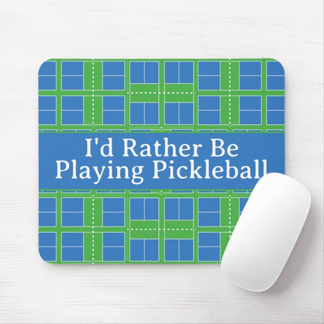 Mousepad Eu Preferencialmente Jogando Cortes De Pickleball  (Com mouse)
