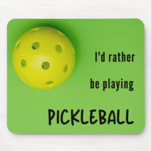 Mousepad Eu preferencialmente jogando picleball, verde