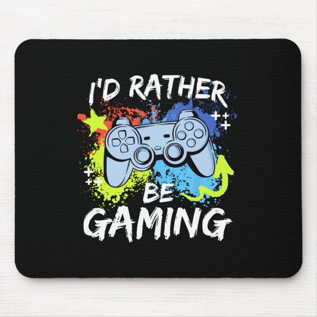 Mousepad Eu Preferencialmente Jogaria Jogo Engraçado Sayin (Frente)