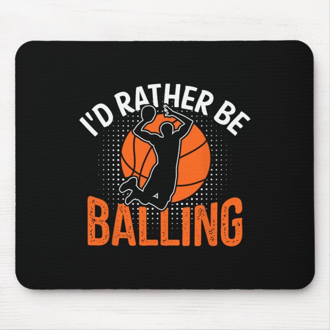 Mousepad Eu Preferiria Ser um Jogador de Sketll Engraçado (Frente)