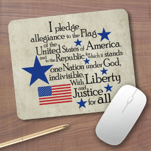 Mousepad Eu prometo lealdade à bandeira