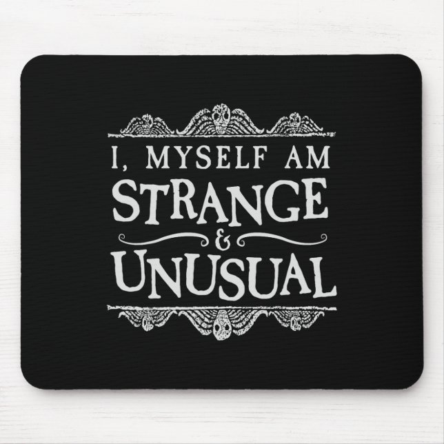 Mousepad Eu Próprio Sou Estranho E Divertido Halloween Inco (Frente)