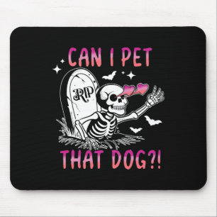 Mousepad Eu Pus Aquele Cachorro Esqueleto De Halloween