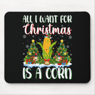 Mousepad Eu Quero O Natal É Uma Luz De Árvore De Milho