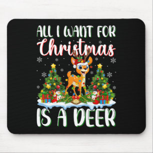 Mousepad Eu Quero O Natal É Uma Luz De Árvore Do Xmas.