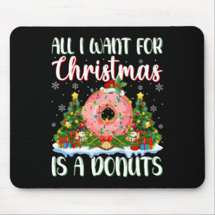 Mousepad Eu Quero O Natal É Uma Luz De Árvore Do Xmas Rosqu