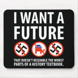 Mousepad Eu Quero Um Futuro Anti-Fascismo Design 1