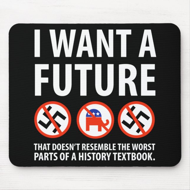 Mousepad Eu Quero Um Futuro Anti-Fascismo Design 1 (Frente)