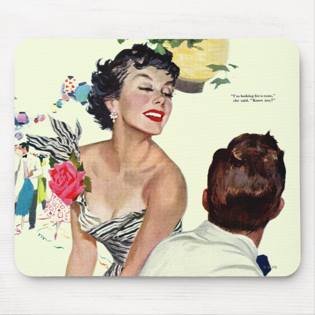 Mousepad Eu quero um homem (Frente)