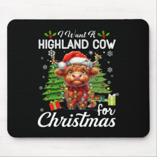 Mousepad Eu Quero Uma Vaca Em Highland Para Os Presentes De