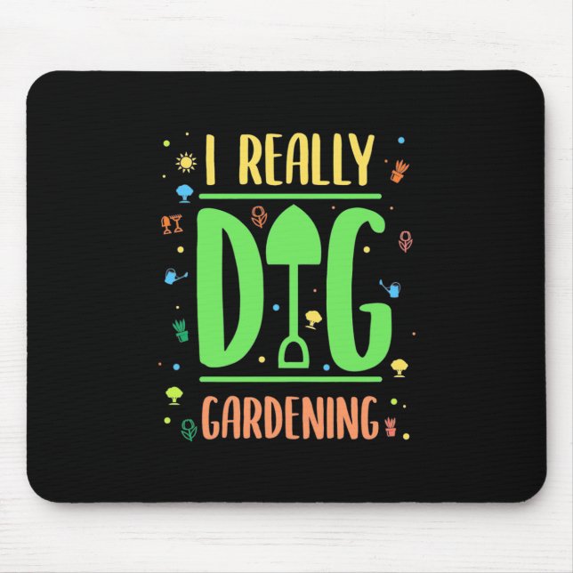 Mousepad Eu Realmente Canto Jardinagem (Frente)